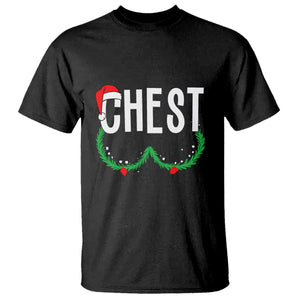 Christmas Matching Couple T Shirt Chestnuts Funny Xmas Chest TS02 Black Print Your Wear