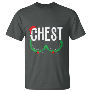 Christmas Matching Couple T Shirt Chestnuts Funny Xmas Chest TS02 Dark Heather Print Your Wear