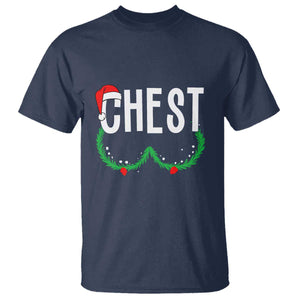 Christmas Matching Couple T Shirt Chestnuts Funny Xmas Chest TS02 Navy Print Your Wear