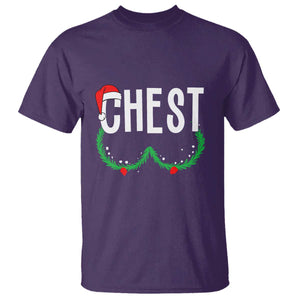 Christmas Matching Couple T Shirt Chestnuts Funny Xmas Chest TS02 Purple Print Your Wear