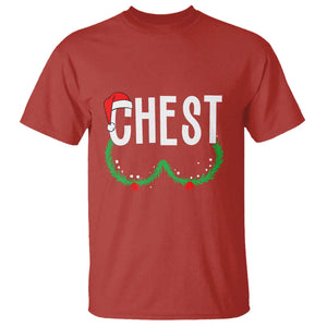 Christmas Matching Couple T Shirt Chestnuts Funny Xmas Chest TS02 Red Print Your Wear