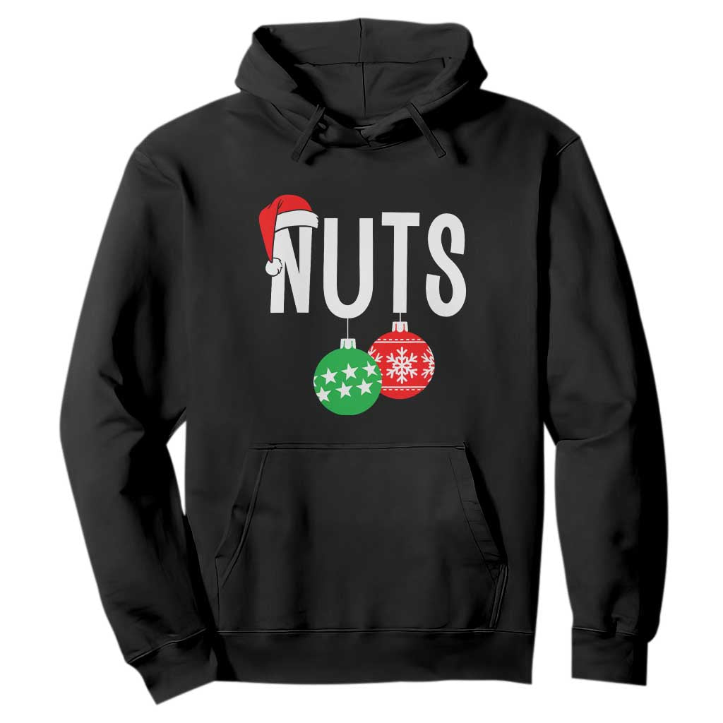 Christmas Matching Couple Hoodie Chestnuts Funny Xmas Nuts TS02 Black Print Your Wear