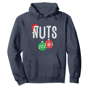 Christmas Matching Couple Hoodie Chestnuts Funny Xmas Nuts TS02 Navy Print Your Wear