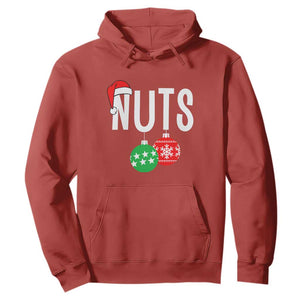 Christmas Matching Couple Hoodie Chestnuts Funny Xmas Nuts TS02 Red Print Your Wear