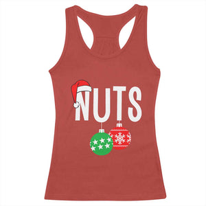 Christmas Matching Couple Racerback Tank Top Chestnuts Funny Xmas Nuts TS02 Red Print Your Wear