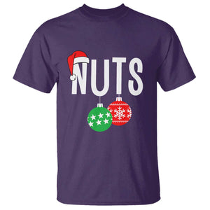 Christmas Matching Couple T Shirt Chestnuts Funny Xmas Nuts TS02 Purple Print Your Wear