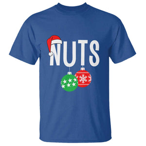 Christmas Matching Couple T Shirt Chestnuts Funny Xmas Nuts TS02 Royal Blue Print Your Wear