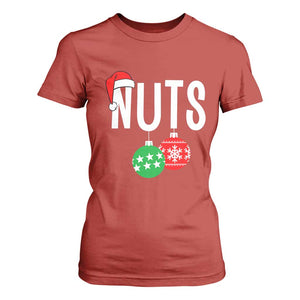 Christmas Matching Couple T Shirt For Women Chestnuts Funny Xmas Nuts TS02 Red Print Your Wear