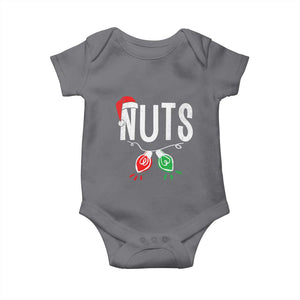 Christmas Matching Couple Baby Onesie Chestnuts Xmas Funny Nuts TS02 Charcoal Print Your Wear