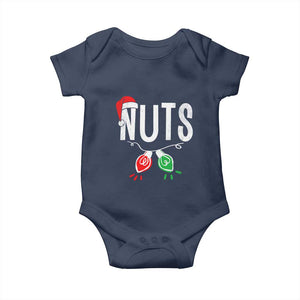 Christmas Matching Couple Baby Onesie Chestnuts Xmas Funny Nuts TS02 Navy Print Your Wear