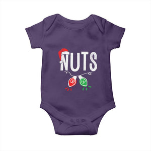 Christmas Matching Couple Baby Onesie Chestnuts Xmas Funny Nuts TS02 Purple Print Your Wear