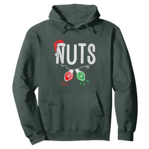 Christmas Matching Couple Hoodie Chestnuts Xmas Funny Nuts TS02 Dark Forest Green Print Your Wear