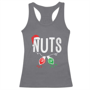 Christmas Matching Couple Racerback Tank Top Chestnuts Xmas Funny Nuts TS02 Charcoal Print Your Wear