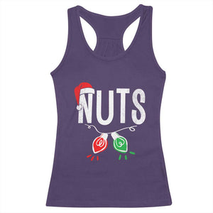 Christmas Matching Couple Racerback Tank Top Chestnuts Xmas Funny Nuts TS02 Purple Print Your Wear