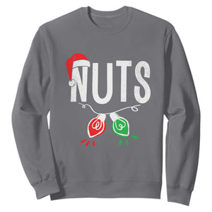 Christmas Matching Couple Sweatshirt Chestnuts Xmas Funny Nuts TS02 Charcoal Print Your Wear