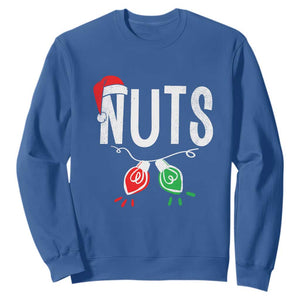 Christmas Matching Couple Sweatshirt Chestnuts Xmas Funny Nuts TS02 Royal Blue Print Your Wear