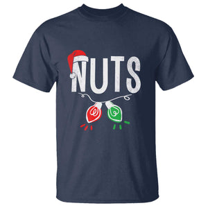 Christmas Matching Couple T Shirt Chestnuts Xmas Funny Nuts TS02 Navy Print Your Wear