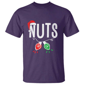 Christmas Matching Couple T Shirt Chestnuts Xmas Funny Nuts TS02 Purple Print Your Wear