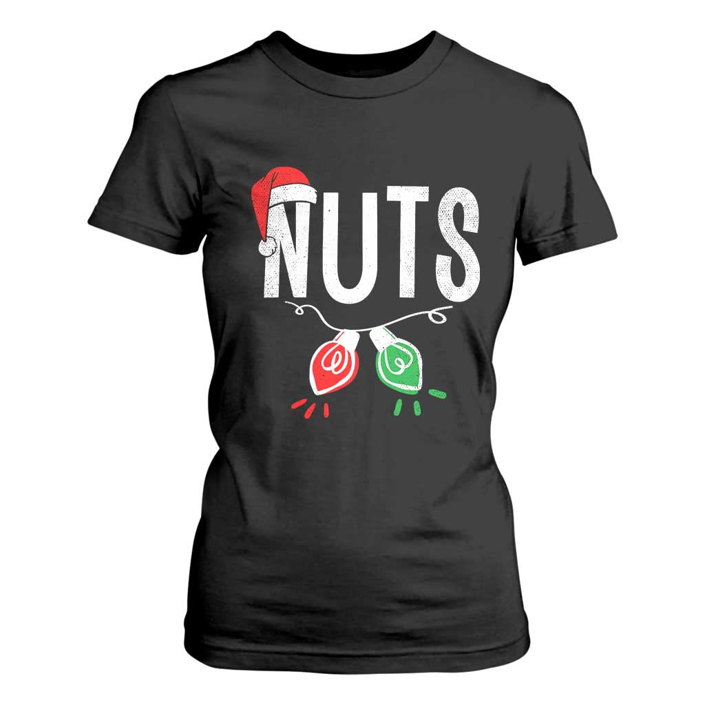 Christmas Matching Couple T Shirt For Women Chestnuts Xmas Funny Nuts TS02 Black Print Your Wear