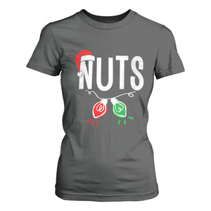 Christmas Matching Couple T Shirt For Women Chestnuts Xmas Funny Nuts TS02 Dark Heather Print Your Wear