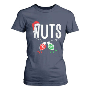 Christmas Matching Couple T Shirt For Women Chestnuts Xmas Funny Nuts TS02 Navy Print Your Wear