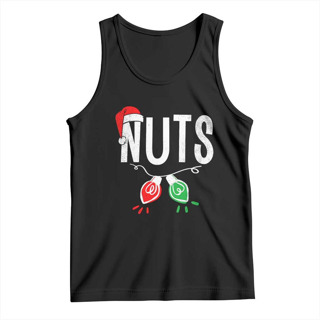 Christmas Matching Couple Tank Top Chestnuts Xmas Funny Nuts TS02 Black Print Your Wear