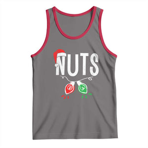 Christmas Matching Couple Tank Top Chestnuts Xmas Funny Nuts TS02 Deep Heather Red Print Your Wear