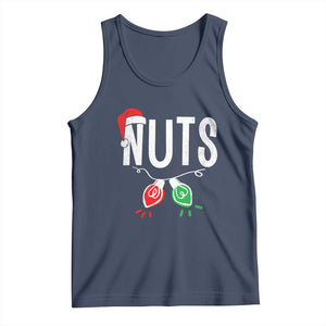 Christmas Matching Couple Tank Top Chestnuts Xmas Funny Nuts TS02 Navy Print Your Wear