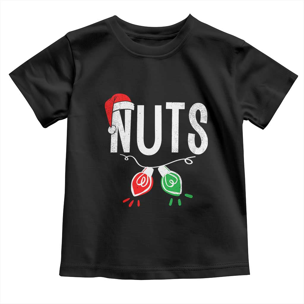 Christmas Matching Couple Toddler T Shirt Chestnuts Xmas Funny Nuts TS02 Black Print Your Wear