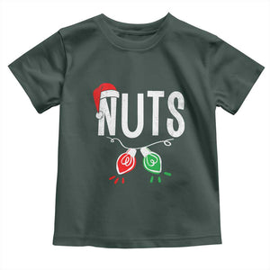 Christmas Matching Couple Toddler T Shirt Chestnuts Xmas Funny Nuts TS02 Dark Forest Green Print Your Wear