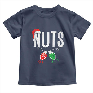 Christmas Matching Couple Toddler T Shirt Chestnuts Xmas Funny Nuts TS02 Navy Print Your Wear