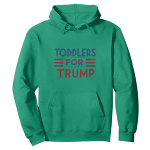 Trump 2024 Hoodie Toddlers for Trump Kids Trump 2024 TS02 Irish Green Print Your Wear