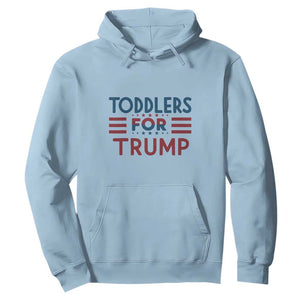 Trump 2024 Hoodie Toddlers for Trump Kids Trump 2024 TS02 Light Blue Print Your Wear