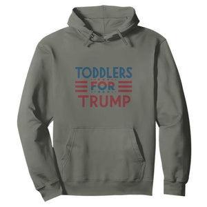 Trump 2024 Hoodie Toddlers for Trump Kids Trump 2024 TS02 Military Green Print Your Wear