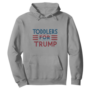 Trump 2024 Hoodie Toddlers for Trump Kids Trump 2024 TS02 Sport Gray Print Your Wear