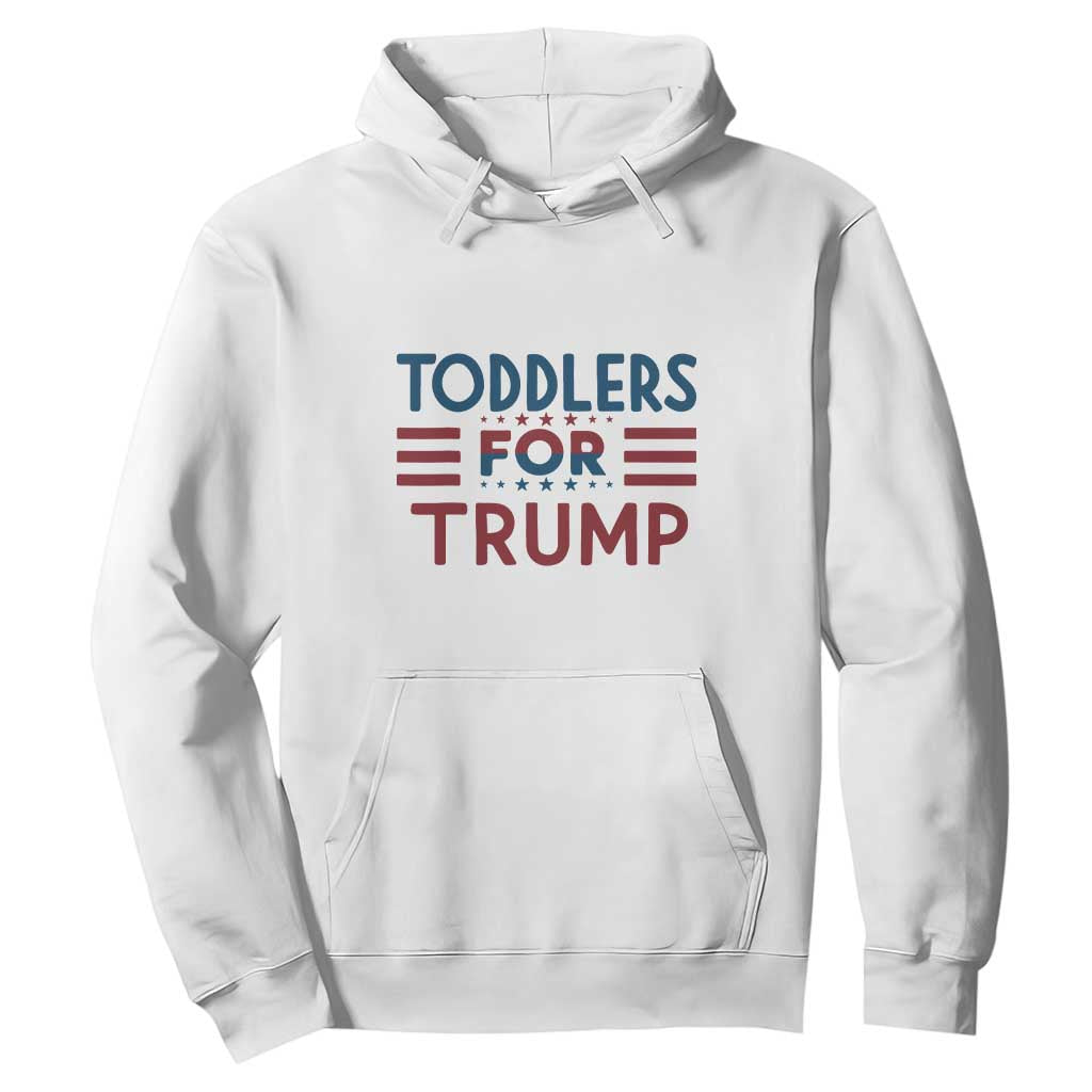 Trump 2024 Hoodie Toddlers for Trump Kids Trump 2024 TS02 White Print Your Wear