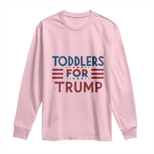 Trump 2024 Long Sleeve Shirt Toddlers for Trump Kids Trump 2024 TS02 Light Pink Print Your Wear