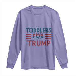 Trump 2024 Long Sleeve Shirt Toddlers for Trump Kids Trump 2024 TS02 Violet Print Your Wear