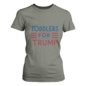 Trump 2024 T Shirt For Women Toddlers for Trump Kids Trump 2024 TS02 Military Green Print Your Wear