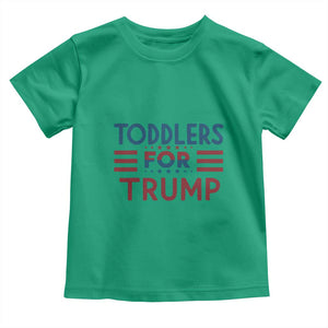 Trump 2024 Toddler T Shirt Toddlers for Trump Kids Trump 2024 TS02 Irish Green Print Your Wear