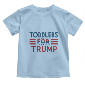 Trump 2024 Toddler T Shirt Toddlers for Trump Kids Trump 2024 TS02 Light Blue Print Your Wear