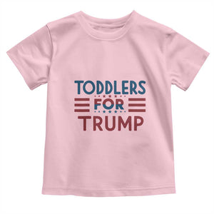 Trump 2024 Toddler T Shirt Toddlers for Trump Kids Trump 2024 TS02 Light Pink Print Your Wear