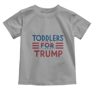 Trump 2024 Toddler T Shirt Toddlers for Trump Kids Trump 2024 TS02 Sport Gray Print Your Wear