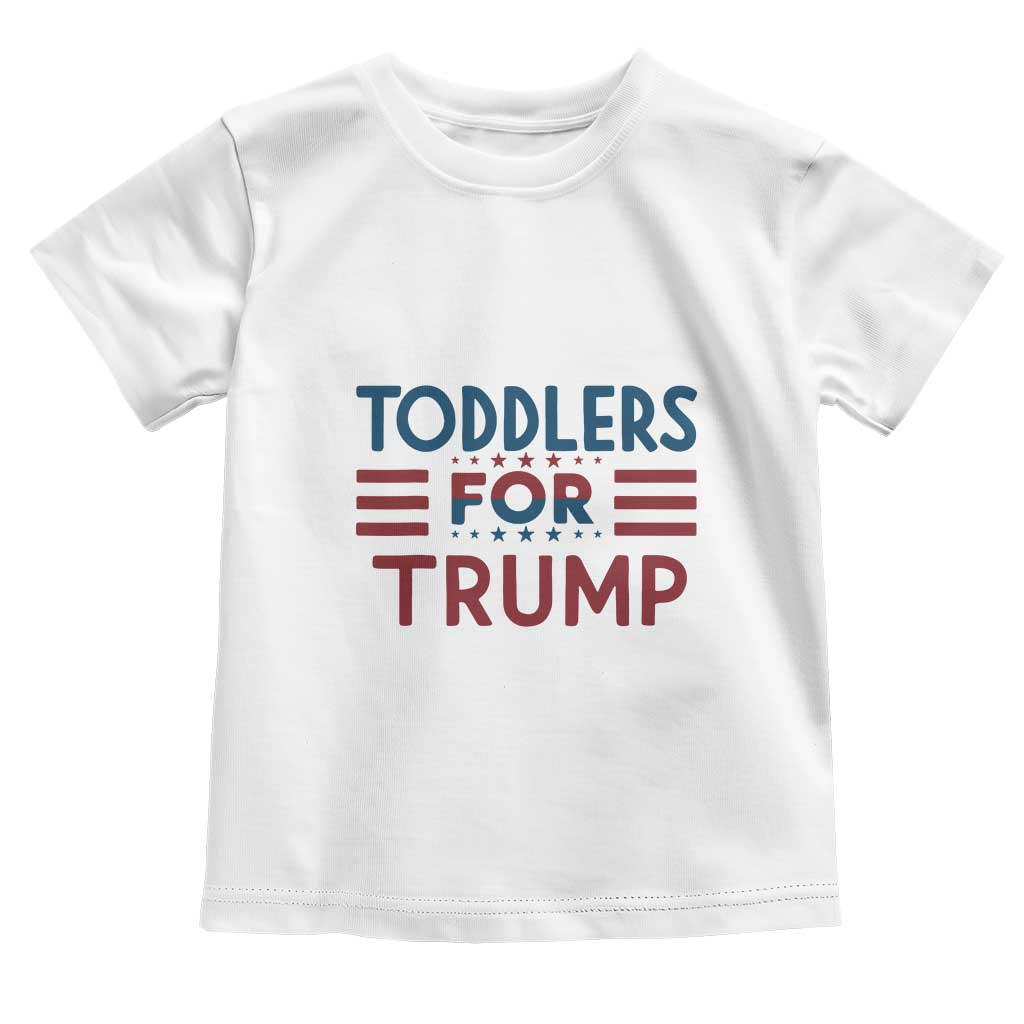 Trump 2024 Toddler T Shirt Toddlers for Trump Kids Trump 2024 TS02 White Print Your Wear