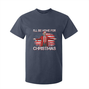 Trump 2024 T Shirt For Kid Trump 2024 I'll Be Home For Christmas Funny Trump Xmas 2024 TS02 Navy Print Your Wear