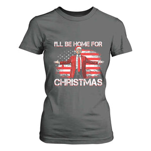 Trump 2024 T Shirt For Women Trump 2024 I'll Be Home For Christmas Funny Trump Xmas 2024 TS02 Dark Heather Print Your Wear