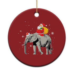 Xmas Santa Riding Elephant Christmas Ornament Xmas Tree Light Funny Festive TS02 Print Your Wear