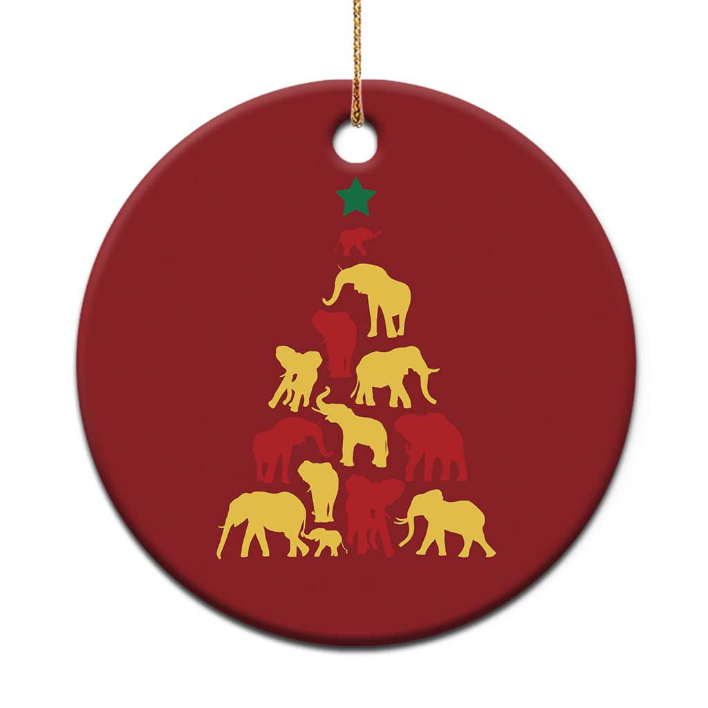 South Africa Elephant Xmas Tree Christmas Ornament Safari Animals Xmas TS02 Print Your Wear