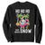 Tropical Beachy Christmas Sweatshirt Ho Ho Ho Who Needs Snow Santa Xmas In Hawaii Palm Tree TS02 Black Print Your Wear