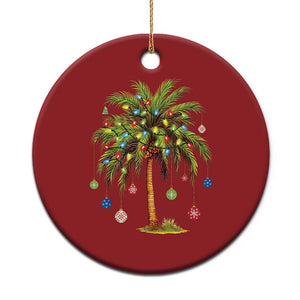 Xmas Palm Tree Lights Christmas Ornament Tropical Hawaiian Holidays TS02 Print Your Wear